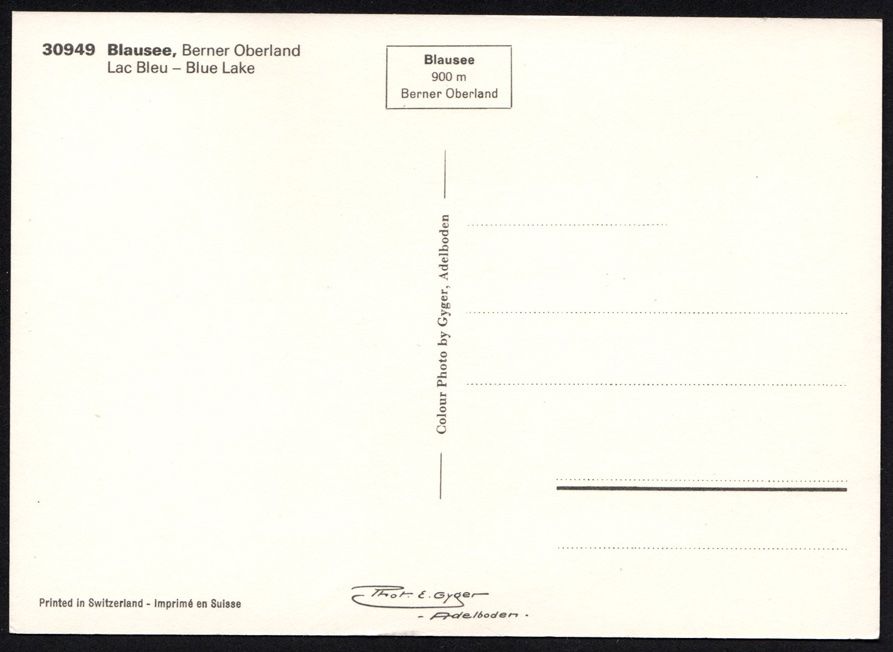 Tous les timbres: MK Farben der CH - Bergseetürkis, Blausee – Neuf (Voir description) à Dottikon par haeusibuh5 1
