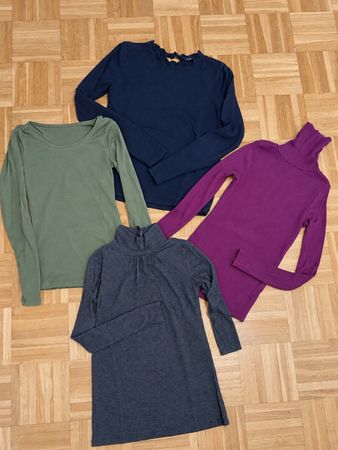 Lot de 4 hauts manches longues couleurs diverses 