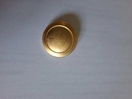 goldener Kunststoff Knopf 2.0cm