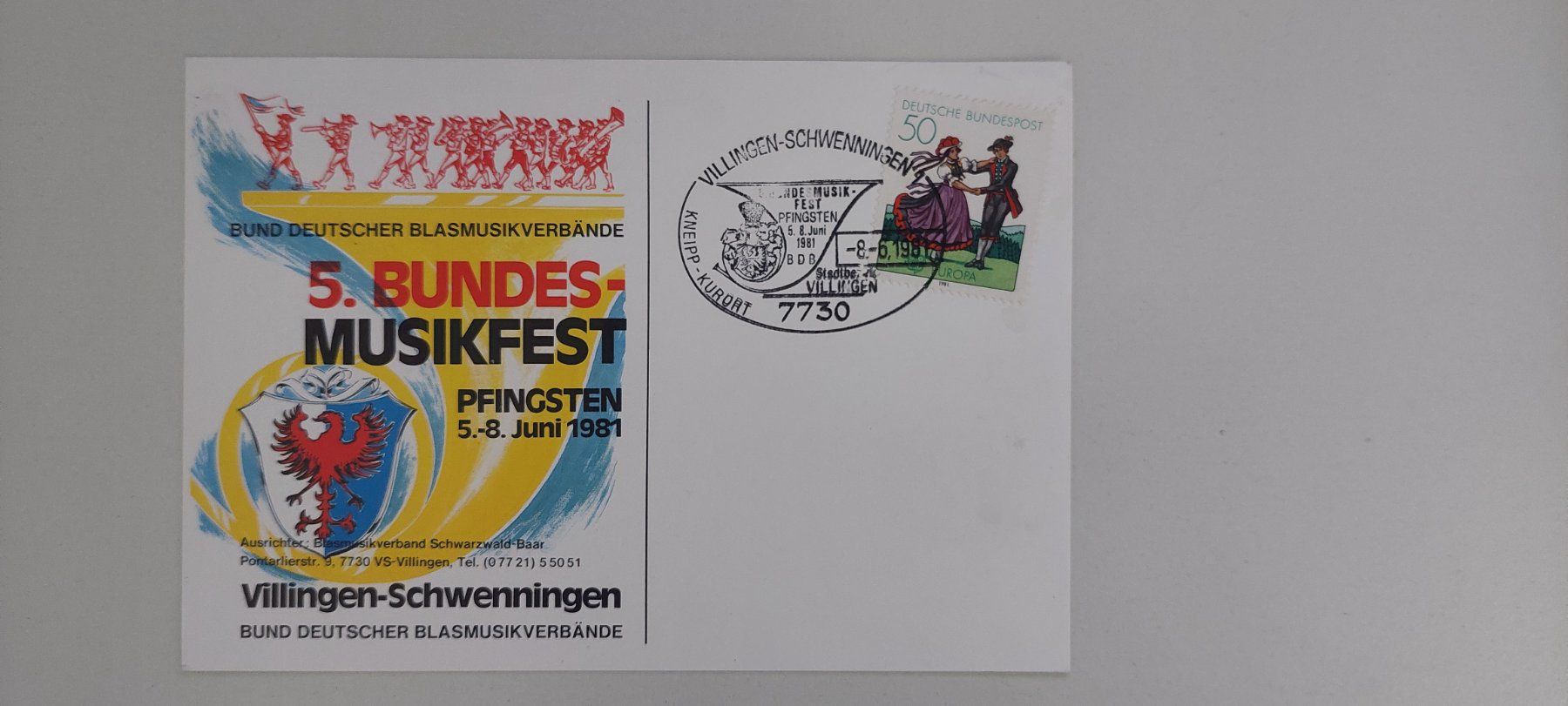 Cartoline postali: Bundesmusikfest 1981 Villingen - Ansichtskarte – Nuovo (secondo la descrizione) da Wil SG venduto da ram_c5j2