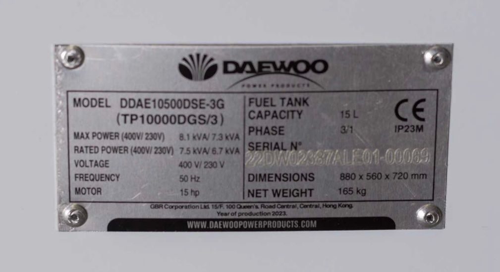 Daewoo Generatori di corrente: Daewoo Generator 8.1kw – Nuovo e nell'imballaggio originale da Egg b. Zürich venduto da SwissTradingAgency 6