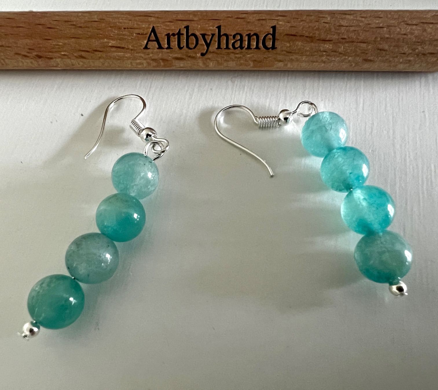 Orecchini pendenti & Orecchini a lobo: BEZAUBERNDE OHRHÄNGER SILBER 925 MIT AQUAMARIN PERLEN – Nuovo (secondo la descrizione) da Ruswil venduto da artbyhand 5