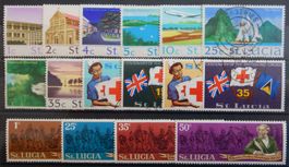 St. Lucia British Lot mit schönen Werten VIII
