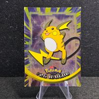 Pokemon Topps Holo Foil Blue 1. Edition/Print DE Raichu