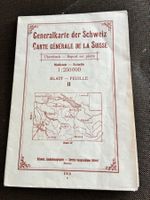 GENERALKARTE DER SCHWEIZ 1916