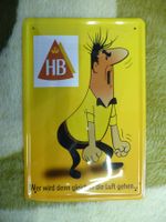 Blechschild HB Werbung