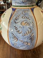 Handbemalte Keramikkanne / Bauernkeramik mit floralem Dekor