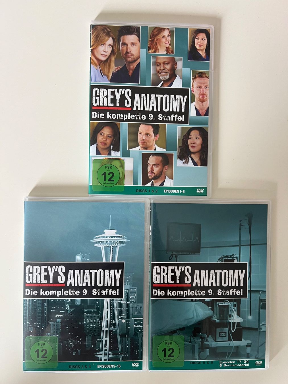 Tutti i DVDs: Grey's Anatomy Staffel 9, DVD Box Set – Usato da Altstätten SG venduto da sheamus 2