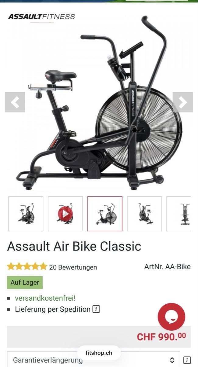 Hometrainer: Assault Air Bike Classic – Neu (gemäss Beschreibung) aus Biel/Bienne von valerK 1