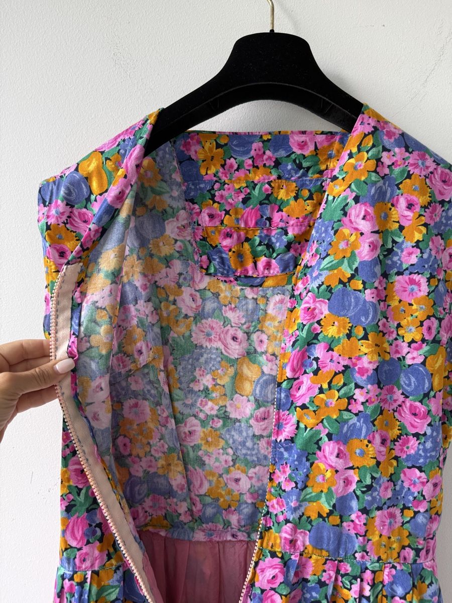 Robes: Abito donna floreale anni 80 taglia S – D'occasion à Castagnola par BlondiePosh 3