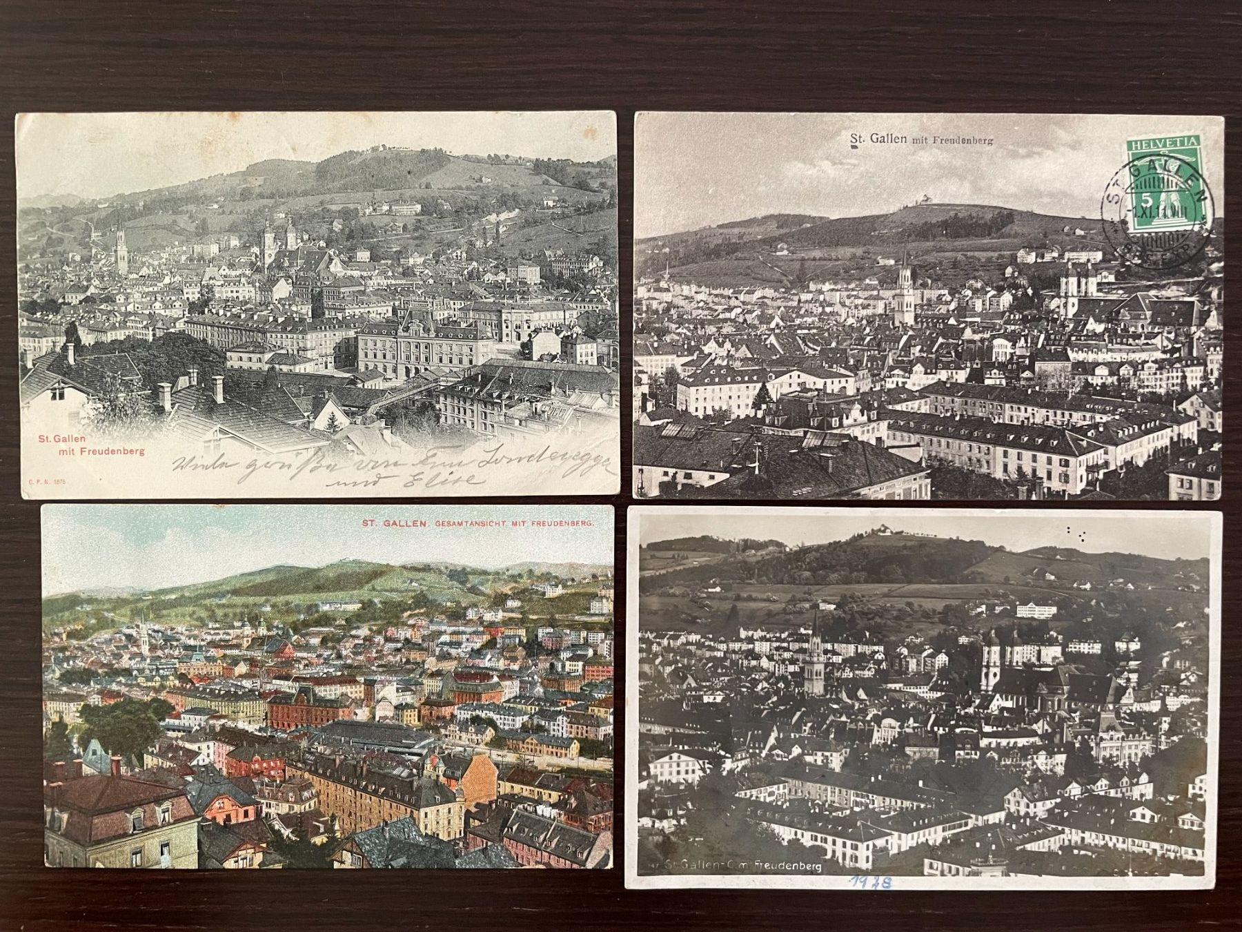 Cartoline postali: ST. GALLEN Freudenberg, 9 Ansichtskarten – Usato da Wald ZH venduto da TLILEF 5