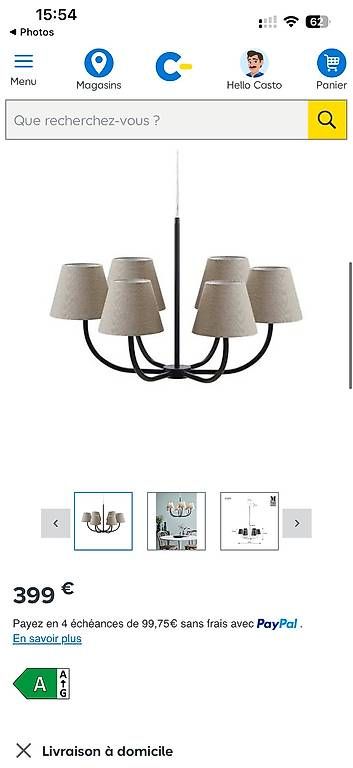 Lampade: Suspension Led 6 points lumineux - Markslöjd - Cozy  – Usato da Les acacias venduto da jul_fsn5 2