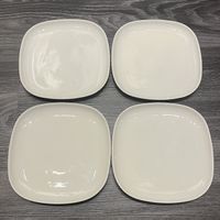 Langenthal Teller Set, weiss, 18x18cm - unbenutzt