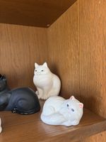 Katzenfiguren Set  Keramik diverse Farben guter Zustand