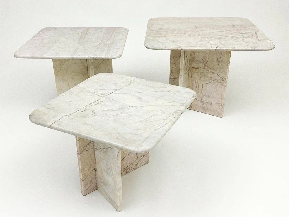 Set di tavolo e panche: Marmortisch l Coffe table in Marbre – Usato da Dagmersellen venduto da vvinteriorhome