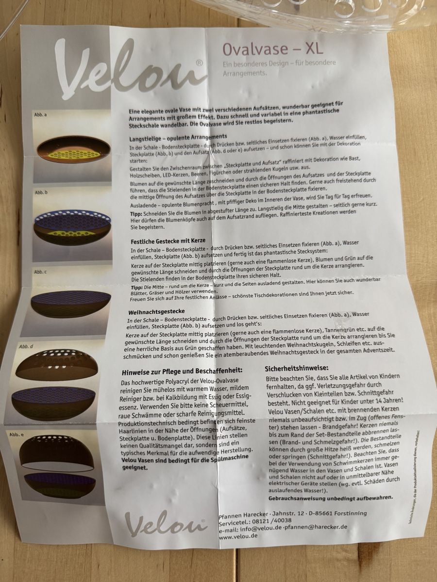 Vasi & Recipienti: Blumenvase Velou Ovalvase XL Set – Nuovo (secondo la descrizione) da Bern venduto da Zeiseli 6