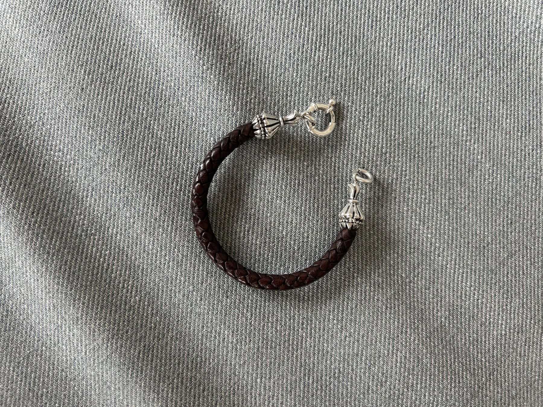 Bracciali & Braccialetti: Lederarmband mit echtsilber – Nuovo (secondo la descrizione) da Zürich venduto da maggi96 1