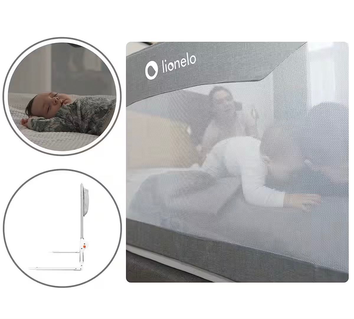 Box & Barriere di sicurezza: Lionelo Bettschutzgitter HANNA grau – Nuovo e nell'imballaggio originale da Basel venduto da Seifehuesli 6