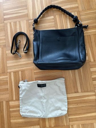 Ledertasche, Ana Blum, schwarz, Damen