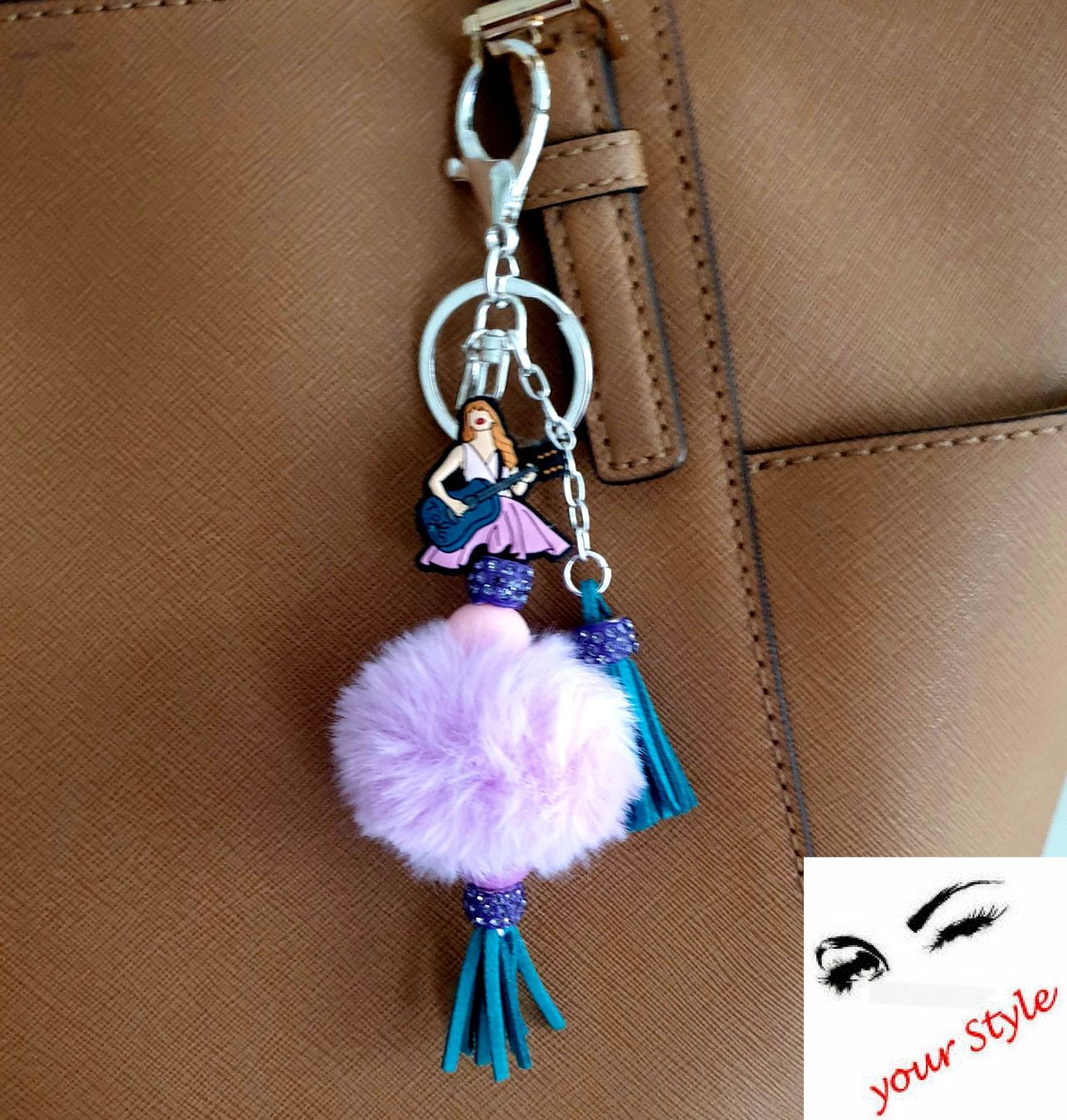 Portachiavi: 1 Anhänger "Taylor Swift" 3 verschiedene, mit Strass-Perlen – Nuovo e nell'imballaggio originale da Oberglatt ZH venduto da -your-Style- 4