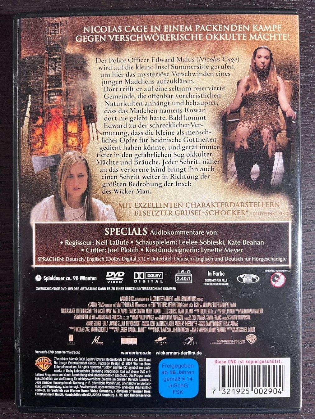 Tutti i DVDs: Wicker Man - Ritual des Bösen – Usato da Zürich venduto da FilmFreunde 1