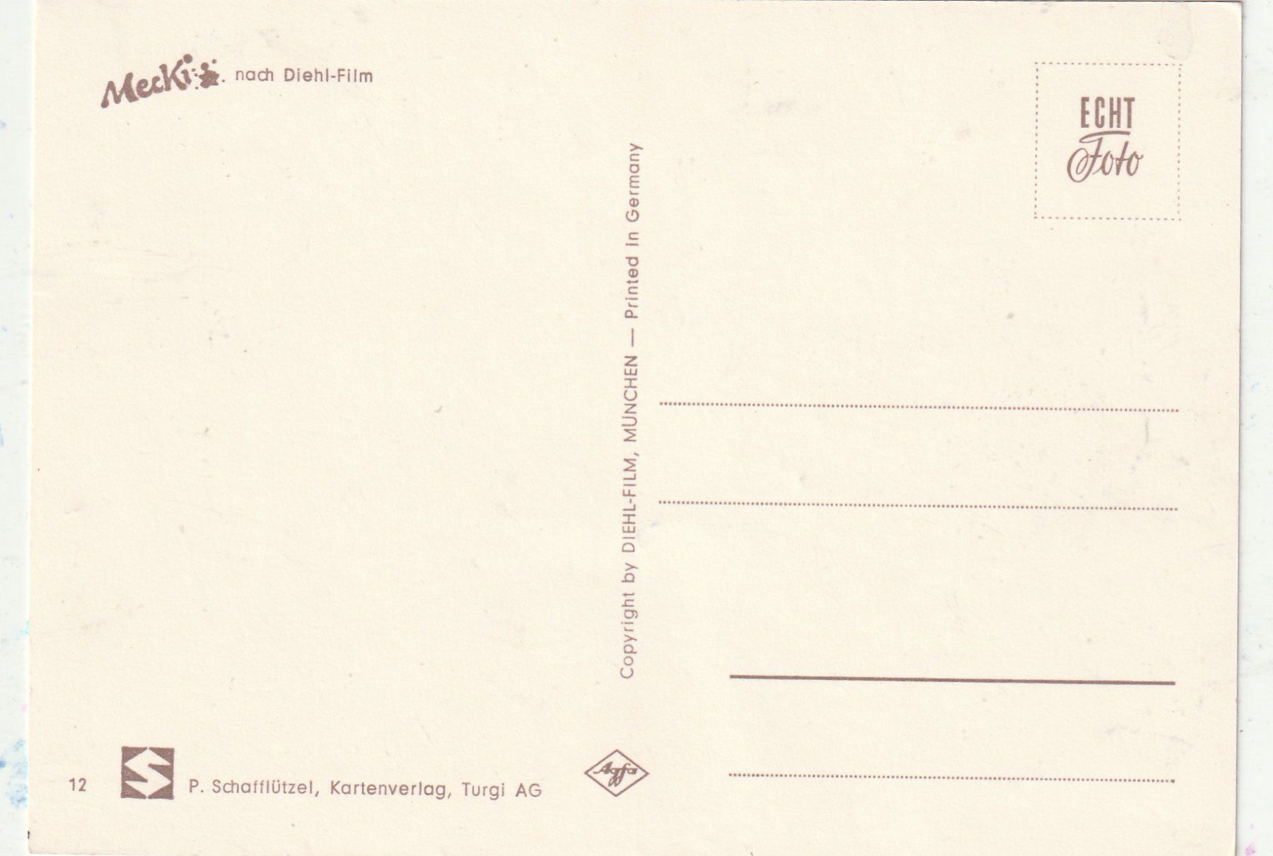 Cartes postales: Mecki Karte – D'occasion à Lumbrein par made02 1