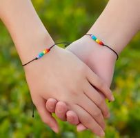 Partnerarmbänder Regenbogenperlen🌈💞Bracelets Partenaires
