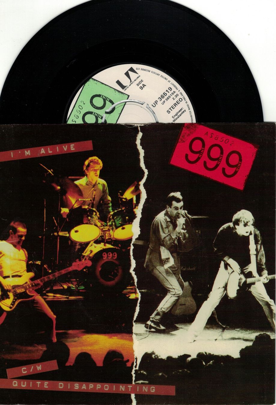 Dischi in vinile: 999 - I'm Alive C/W Quite Disappointing – Usato da Lugano venduto da mdal