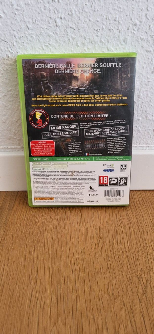 Microsoft Giochi: Xbox 360 - Metro Last Light – Usato da Münsingen venduto da DigitaleSpielecke 1