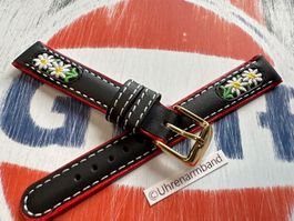 16mm Uhrenband Leder Edelweiss, Uhrenarmband