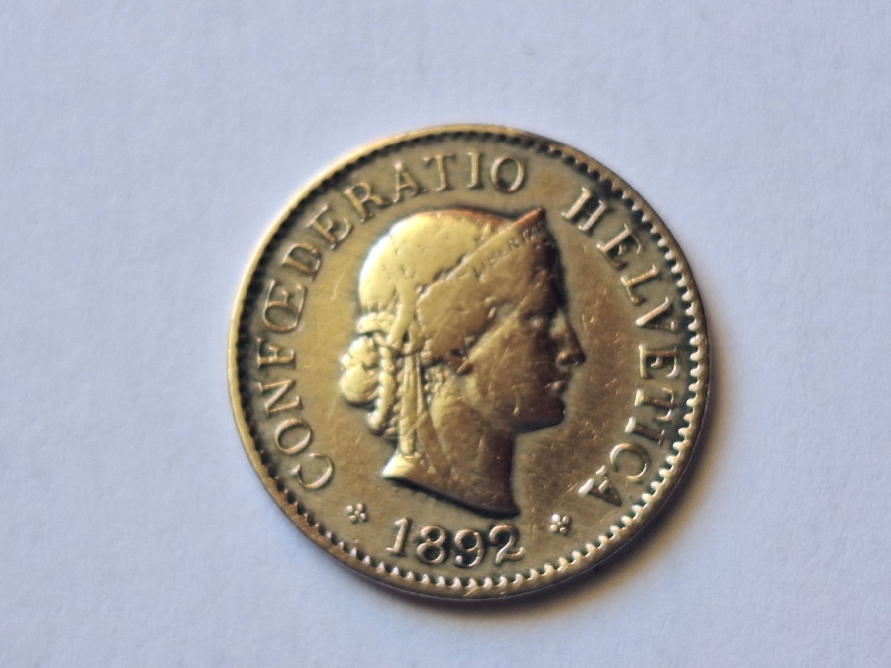 Tutti le monete: 5cts 1892 – Usato da Couvet venduto da zeze03