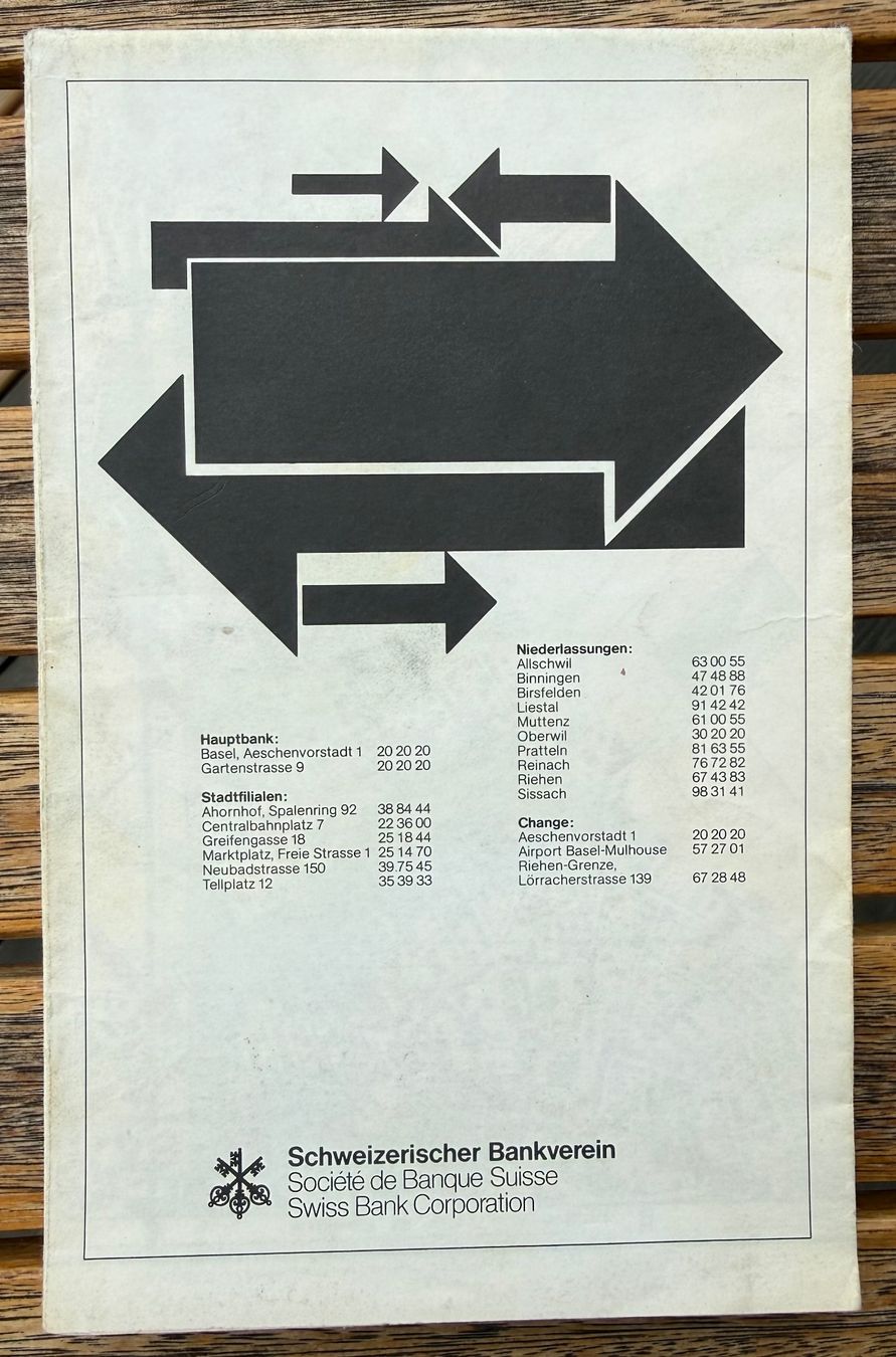 Cartine & Atlanti: Ancien Plan de Bâle 1979 - Offizieller Stadtplan Basel – Usato da La Tour-de-Peilz venduto da 3RST 1