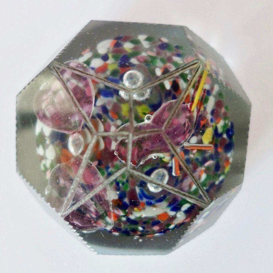 Bicchieri: Alter Glas Paperweight - 3 Ebenen facettiert - – Usato da Adliswil venduto da MeDuMe 3