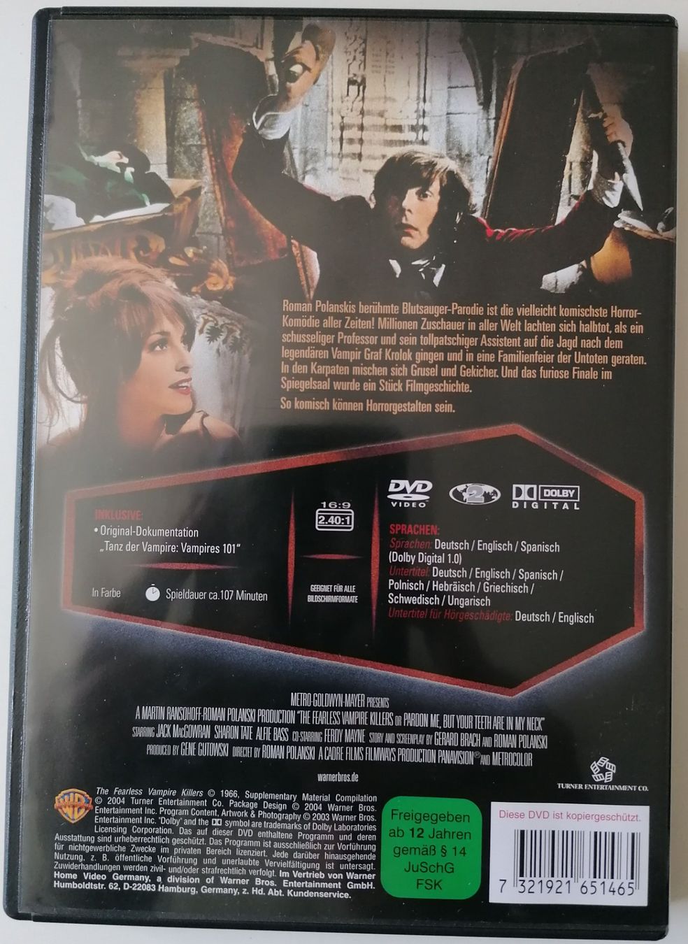 Alle DVDs: Tanz der Vampire - DVD - Horror - Roman Polanski – Gebraucht aus Oberurnen von mackrokodile 1