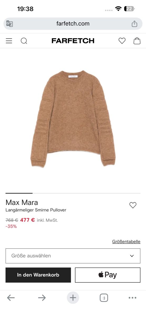 Max Mara Maglioni & Felpe: Max Mara Pullover Runway Collection beige Neu – Nuovo (secondo la descrizione) da Menzingen venduto da nas_6ncr 2