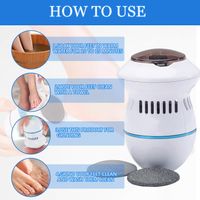 Wiederaufladbar Callus Remover Pediküre mit 6 Schleifköpfe