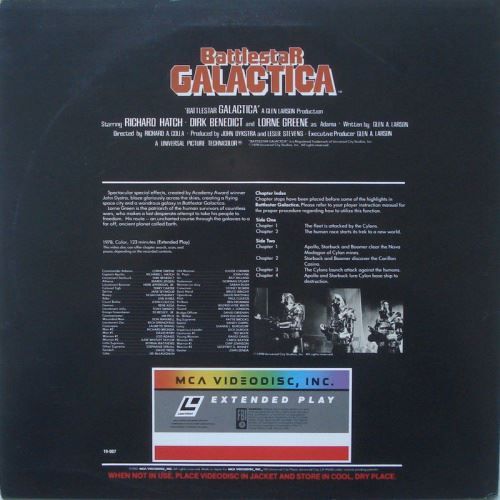 Tutti i DVDs: [Laserdisc] Battlestar Galactica (1978) – Usato da Rheinfelden venduto da Burzelchen 1