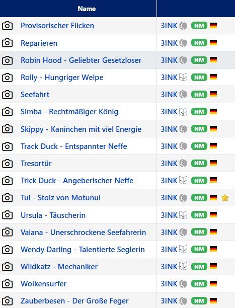 Disney Carte collezionabili: Lorcana "Tintenlande" Einzelkarten (DE) – Nuovo (secondo la descrizione) da Mettmenstetten venduto da arw_v5bd 1