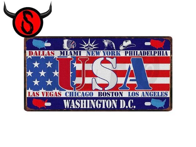 Ecriteaux: Blechschild - USA – Neuf avec emballage d'origine à Buchs SG par Skullep