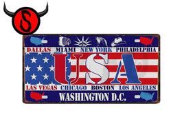 Blechschild - USA