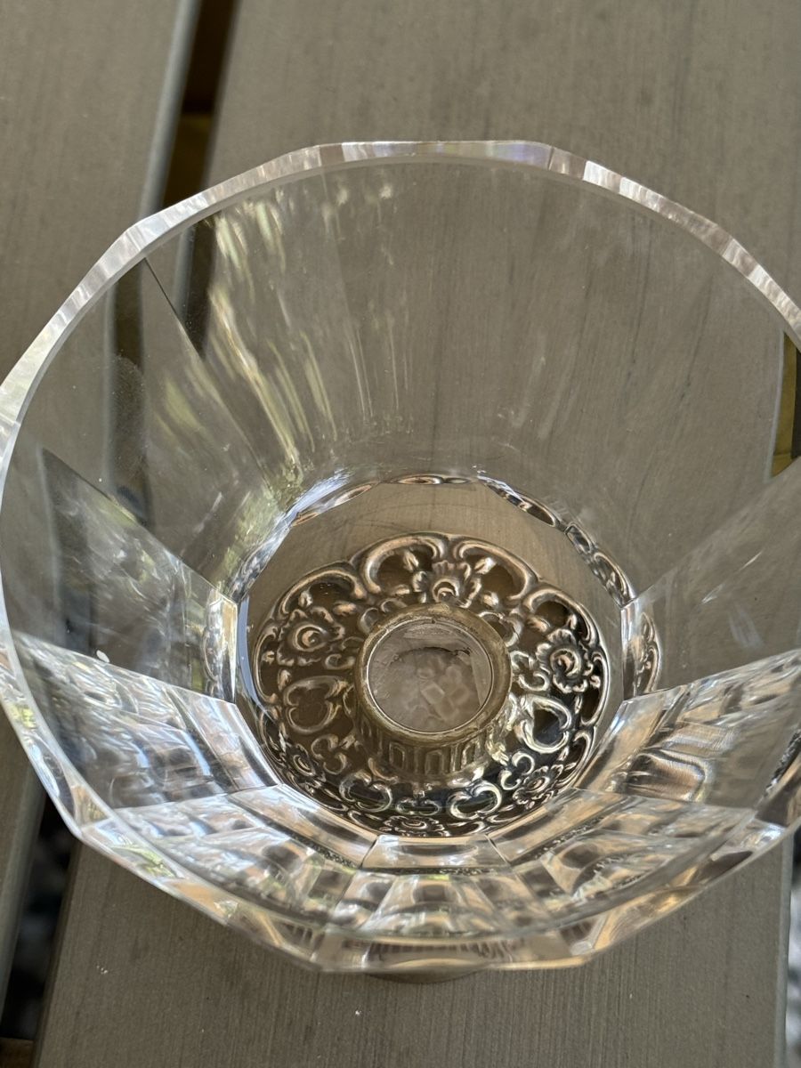 Ciotole: Antike Schale mit Glas und 835 Silberfuss – Usato da Pfäffikon ZH venduto da lenaviktoria 1