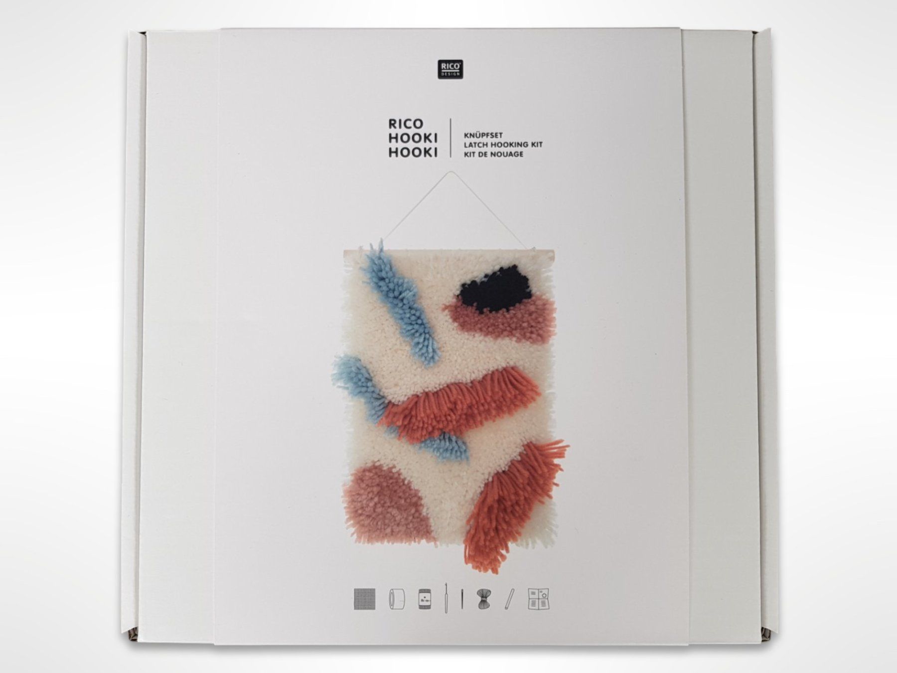 Kit bricolage: RICO Knüpfset Wandbehang Steine – Nuovo (secondo la descrizione) da Suhr venduto da Restwert_Suhr 3