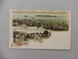 Litho Karte Pfäffikon Bezirk Höfe Kanton Schwyz 1900 Schloss