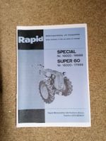 Rapid S/Spezial Bedienungsanleitung u. Ersatzteilliste