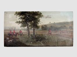Zwei Englische Jagdszenen um 1790 Jh.