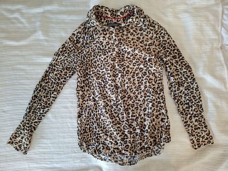 Bluse Damen Tommy Hilfiger Leo-Print Grösse 4 gut erhalten