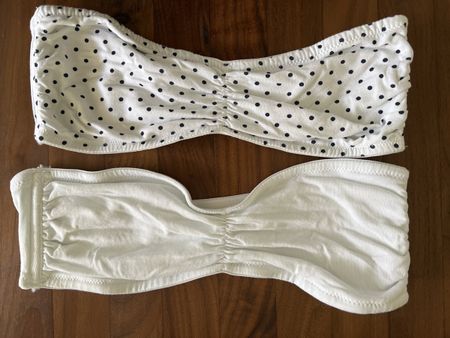Bandeau Top weiss/gepunktet Gr.36 