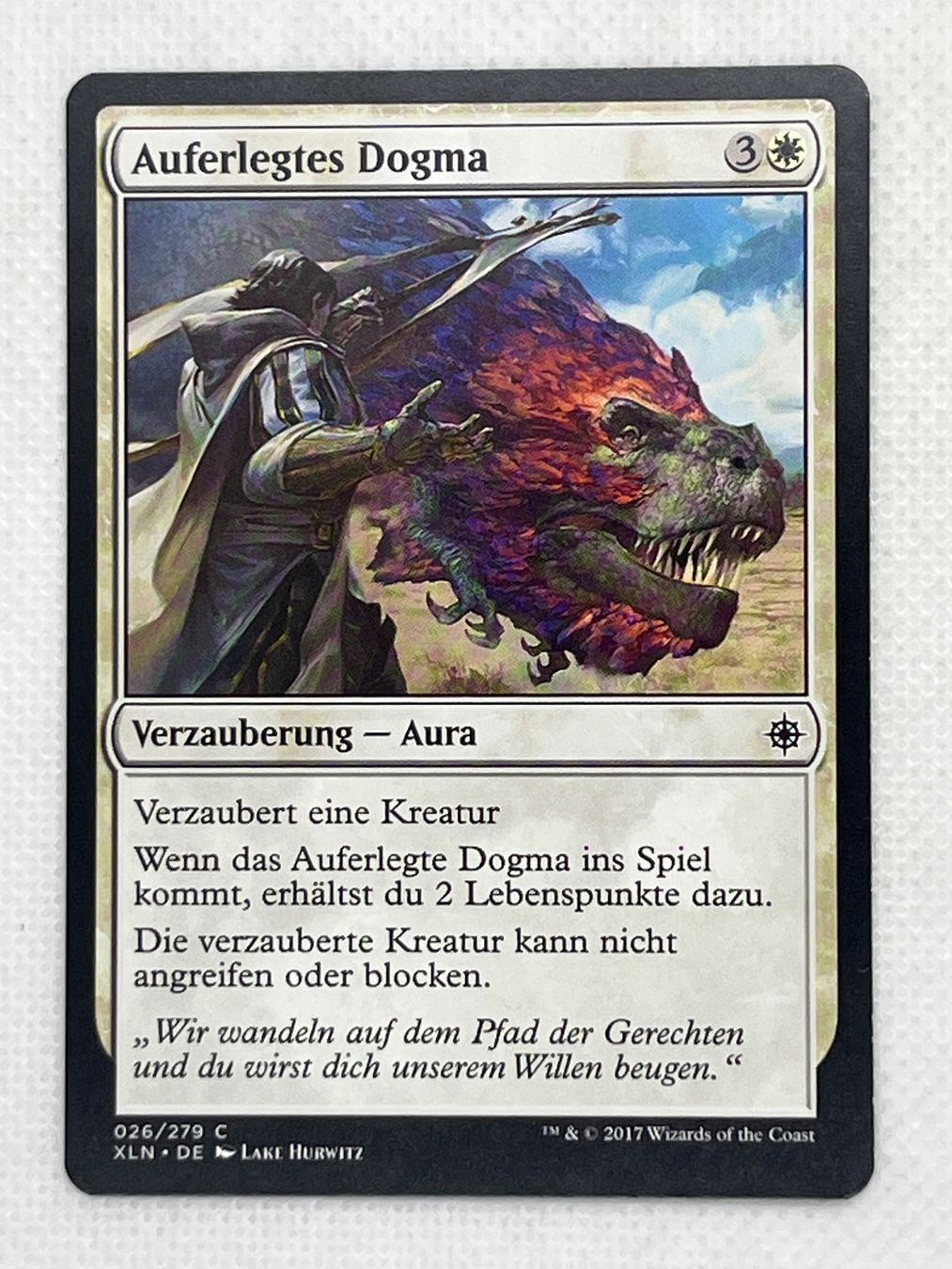 Magic The Gathering Carte collezionabili: MTG Auferlegtes Dogma XLN 026 Deutsch Common – Usato da Hinterkappelen venduto da Kim1992