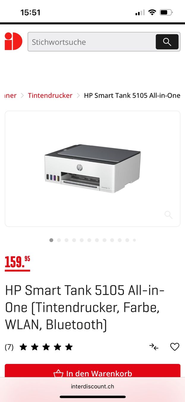 Hewlett Packard Stampanti: neuer Drucker HP Smart Tank 5105 – Nuovo e nell'imballaggio originale da Obergösgen venduto da Andre118 3