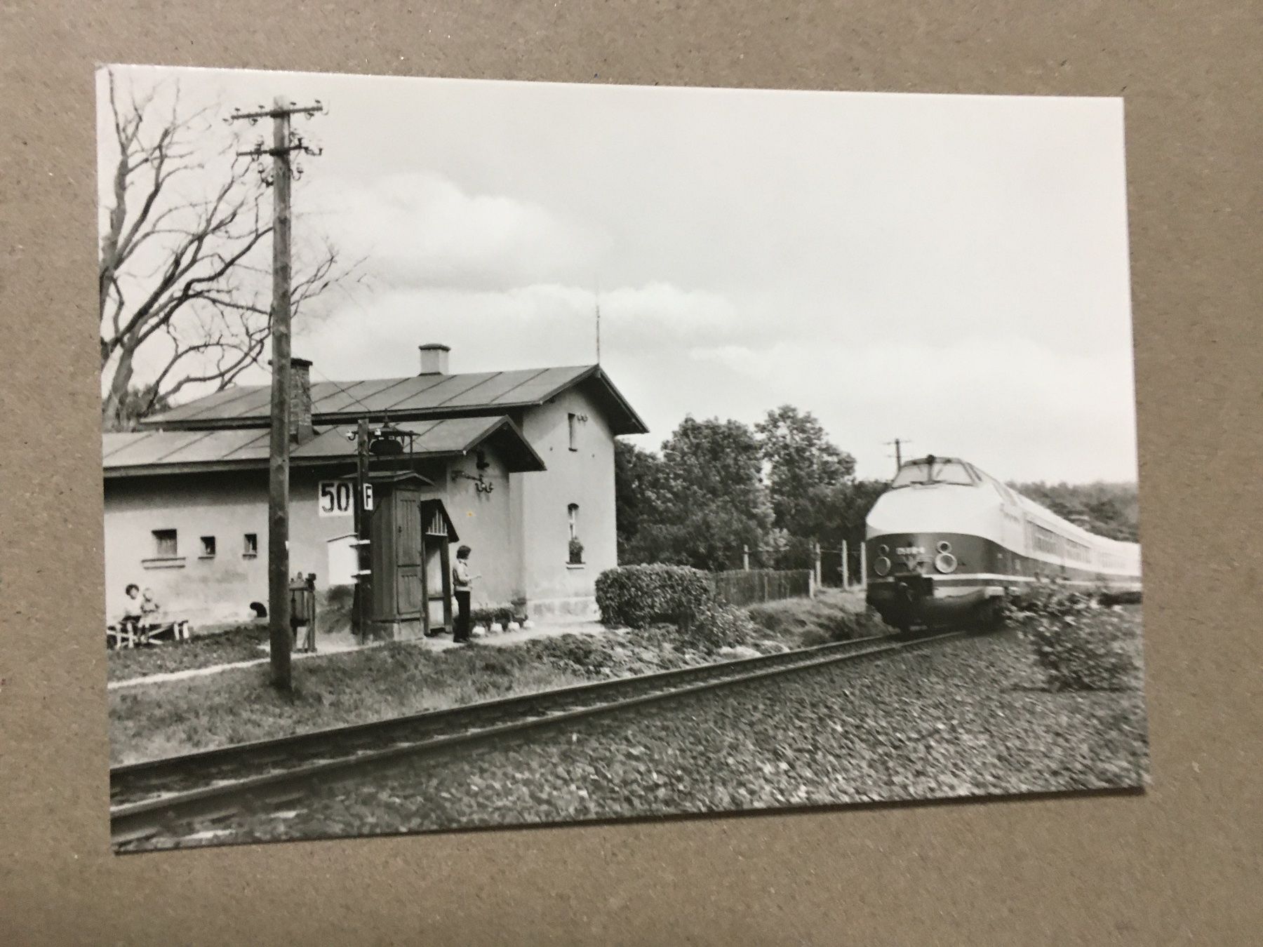 Cartoline postali: AK Bahn DDR Ext Karlex Am Posten 50 – Usato da Küttigen venduto da Melisch1000